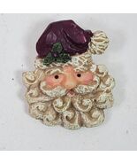 Vintage Old World Santa Head Brooch Pin 2 Inch - €6,01 EUR