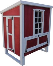 Deluxe Sturdy Wood Chicken Coop Backyard Hen House 4-6 Chickens 3 Nesting Box - £448.68 GBP