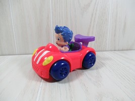 Bubble Guppies Roll &amp; Go Gil &amp; Red Racer Race Car Figure Nick Jr - £8.17 GBP
