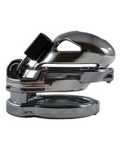 Locked In Lust The Vice Male Chastity Mini Chrome Penis Cage V2 - £115.60 GBP