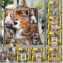Funny Basset Hound Dog Fleece Blankets Gift Cute Beagle Lover Collection Blanket - £45.97 GBP+
