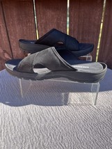 Men&#39;s Merrell Black Sandspur 2 Leather Upper Slides Size 7 - $45.00