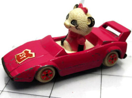 Vintage 1981 Pammy Panda 3" ERTL Diecast Metal Car Shirt Tales Pink - $14.83
