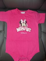 Disney Walt Disney World Minnie Mouse Pink Snap Tee Size 18 Months Girl'... - $16.20