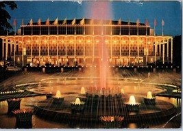 Concert Hall in Tivoli at night Copenhagen Denmark Postcard - £4.10 GBP