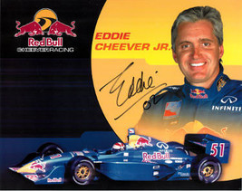 Eddie Cheever Jr. signed INDYCAR Red Bull Cheever Racing 8x10 Photo 02- COA - £14.88 GBP
