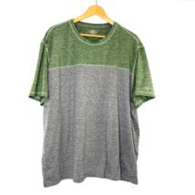 G.H. Bass &amp; Co Short Sleeve Shirt Mens size 2XL XXL Athletic Training Gray Green - £18.03 GBP