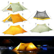 Ultralight 4-person Dual Pole Tent with 20D Silicone Coated Nylon Flyshe... - £66.49 GBP+