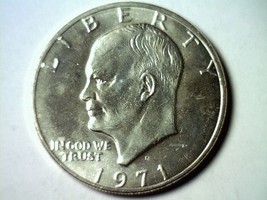 1971-S Eisenhower Ike 40% Silver Dollar Choice Uncirculated / Gem Uncirculated - £15.23 GBP