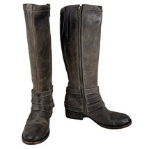 Freebird By Steven Irish Tall Leather Riding Boots Triple Buckle Strap 6... - $128.69