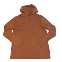 Free Fly Burnt Orange Bamboo Lightweight Pullover Long Sleeve Hoodie, Mens XL - £27.51 GBP