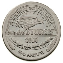 2000 Sturgis Rally &amp; Races 60th Anniversary Commerative Medallion - $911.13 MXN