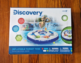 Discovery Kids Inflatable Target Toss Floating Pool Game with 10 Balls &amp; Rope - £13.38 GBP