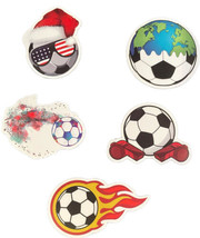 Soccer Lovers Assorted Girls And Boys 3D Colorful PC Stickers 100 PCS NEW - £15.49 GBP