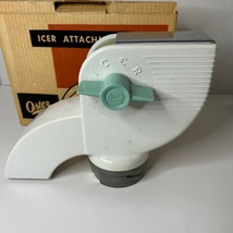 60s Oster Icer Attachment Osterizer  with Box Green and White Vintage 43... - $23.63