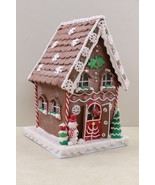 Valerie Parr Hill Lighted Gingerbread Christmas Display Cottage House Decor - $119.19