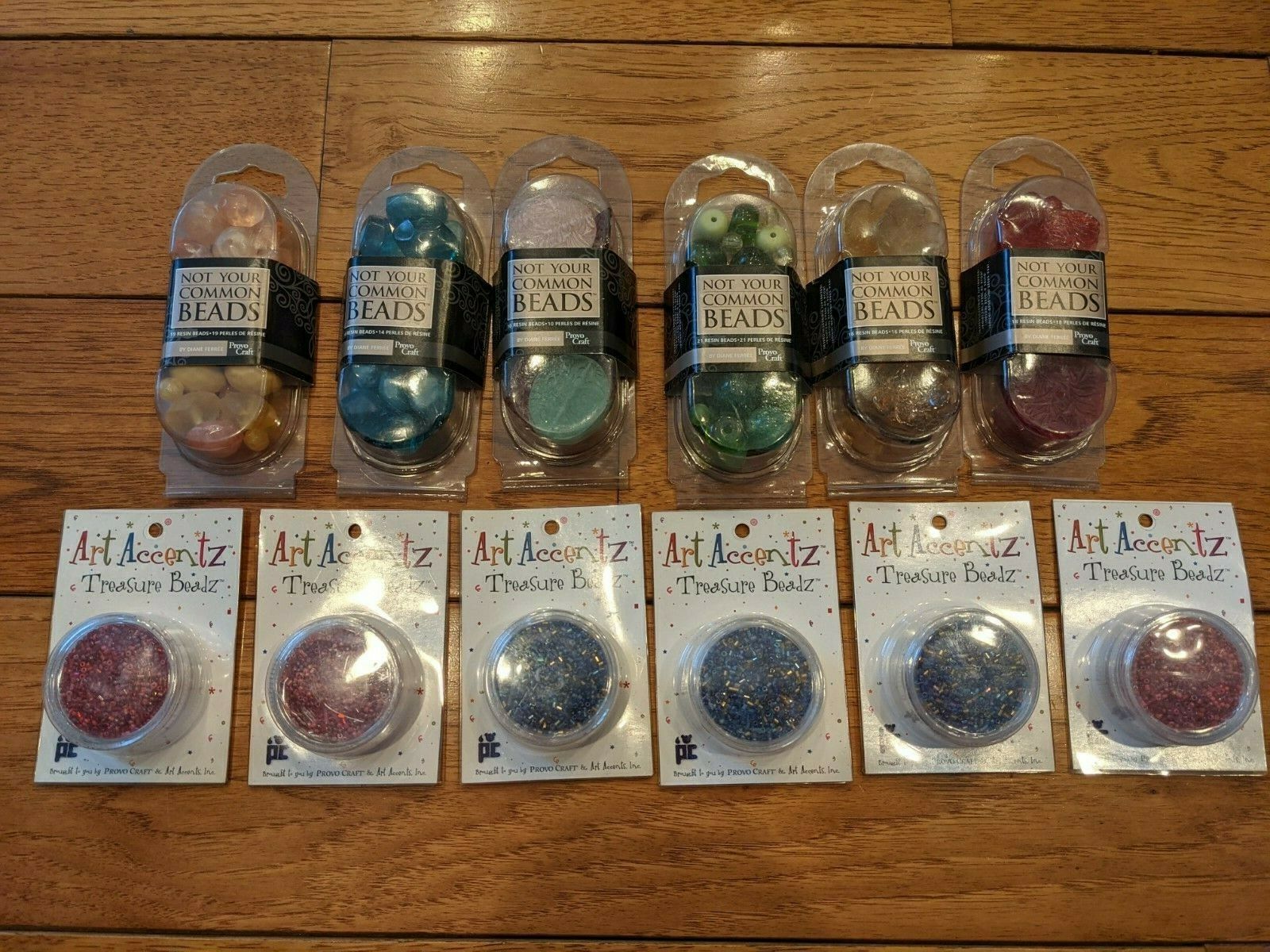 Assorted Carved Resin Beads by Diane Frree (Provo Craft) + Treasure Beadz - $15.29
