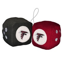 Atlanta Falcons Fuzzy Dice NFL High Quality PLUSH 3&quot; Car Auto Truck Football - $9.46