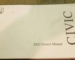 2002 Civic Coupe Owners Manual [Paperback] Honda motors - $44.50