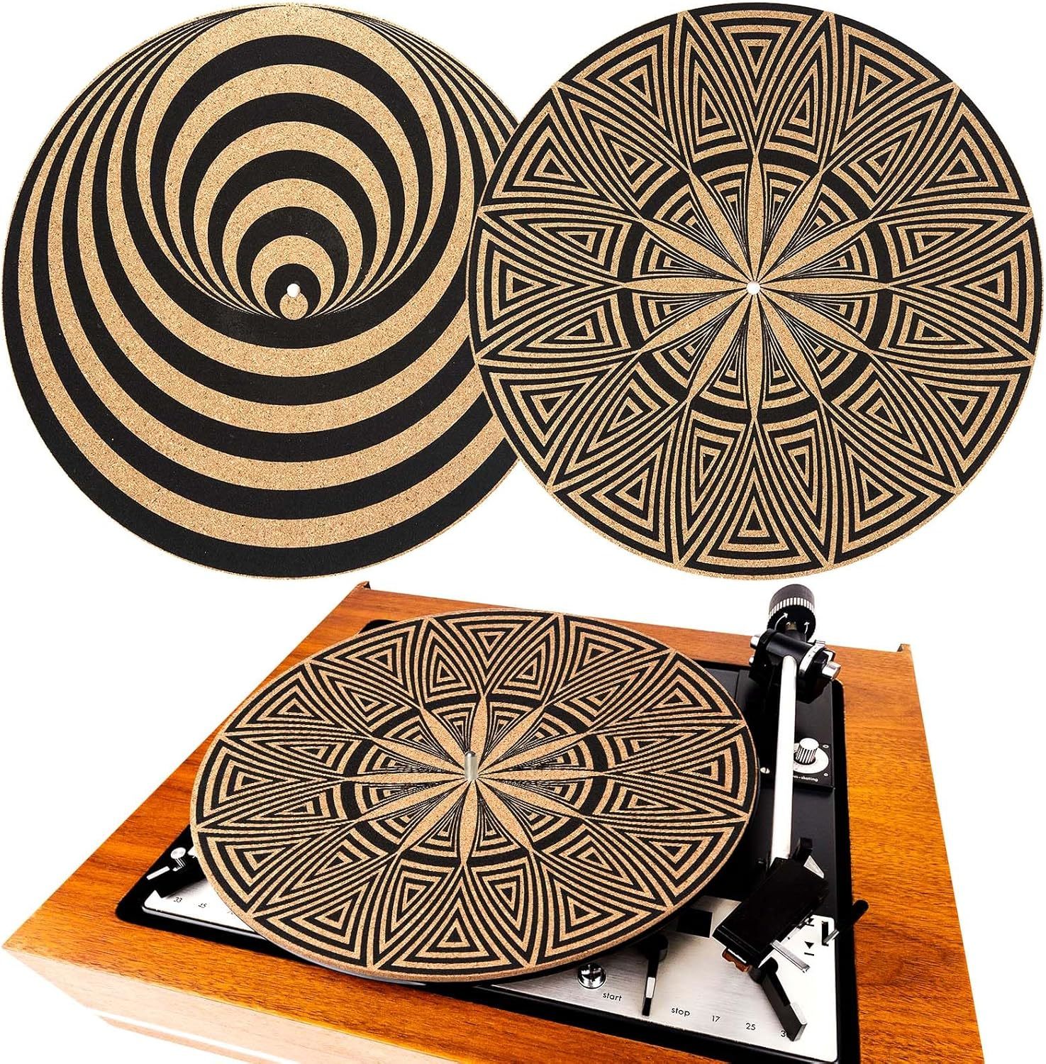 2 Pcs Cork Turntable Mat/3Mm Thick For Better Sound Support On 11.8, Mix... - $31.92