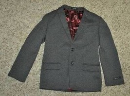 Boys Suit Jacket Van Heusen Black Single Breasted Formal NEW $64-size 12 - £23.19 GBP