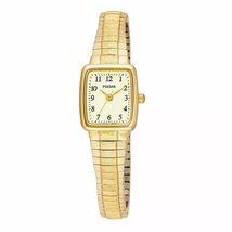 Pulsar PPH520 Women's Quartz Gold Tone Stretch Expansion Bracelet Square... - $50.00