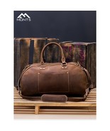 LE Vintage Brown Leather Weekend Bag - $3,374.05 MXN