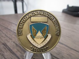 United States Army 2nd Battalion 2nd Aviation Regiment Challenge Coin #397F - £10.16 GBP
