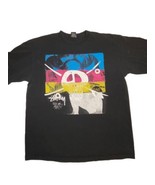 Ultra Rare Thrashed Stussy Graffiti’d Big And Meaty T-shirt Vintage - £43.45 GBP