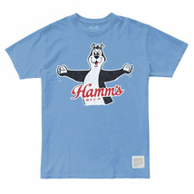 Hammês Beer Retro Bear Men&#39;s T-Shirt Blue - £29.55 GBP+