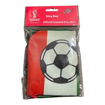 FIFA World Cup 2022 MEXICO Sling Bag 17&quot;x13.5&quot; Soccer Drawstring Backpack - £9.07 GBP