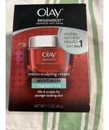 Olay Regenerist Micro Sculpting Anti Aging Cream Moisturizer, 1.7 oz NOS... - $21.81 CAD