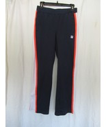 Fila  Sport women&#39;s track pants warm-up Small navy red white stripe - $11.71