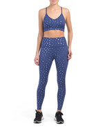 NWT Scorpio Sol Navy Foil Star Leggings XS &amp; Sports Bra S Set - €37,95 EUR