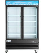 GDC-49F-HC 53&quot; Black Customizable Swing Glass Door Merchandiser Freezer ... - €3.957,08 EUR