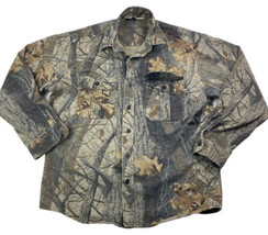 VTG Walls Camo Shirt Mens Large ? Hunting CANVAS Hardwoods Realtree L@@K - £17.69 GBP