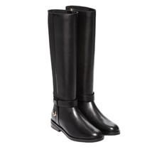 COLE HAAN Camry Riding Boots Black Leather Women’s 8.5 B  - £71.79 GBP