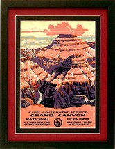 Grand Canyon National Park Poster WPA Custom Framed A+ Quality - £44.35 GBP