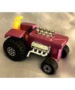Matchbox Lesney No 25 Mod Tractor 1972 Purple Maltese Cross Wheels England - $150.34 MXN