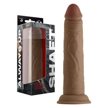 Shaft Model J: 8.5 in. Dual Density Silicone Dildo Oak - $76.22