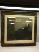 Framed Lithograph Print of Whister&#39;s Mother Signed in Plate Published 1879 - £24.91 GBP