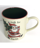 Coffee Mug Eli And Anna Milk for Santa Christmas Ceramic 18 oz 2023 Bran... - $18.76