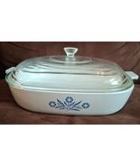 Corning Ware Blue Cornflower 10 Inch Casserole Dish P-10-B with Lid - $26.59