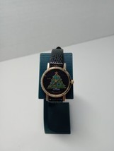 Women&#39;s Unbranded Christmas Tree Watch Tested Black Band - $6.92