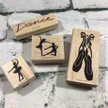 Stampin&#39; Up! Dance Ballet Themed Rubber Stamps Lot Of 4 Vintage 1997 EUC  - £15.52 GBP