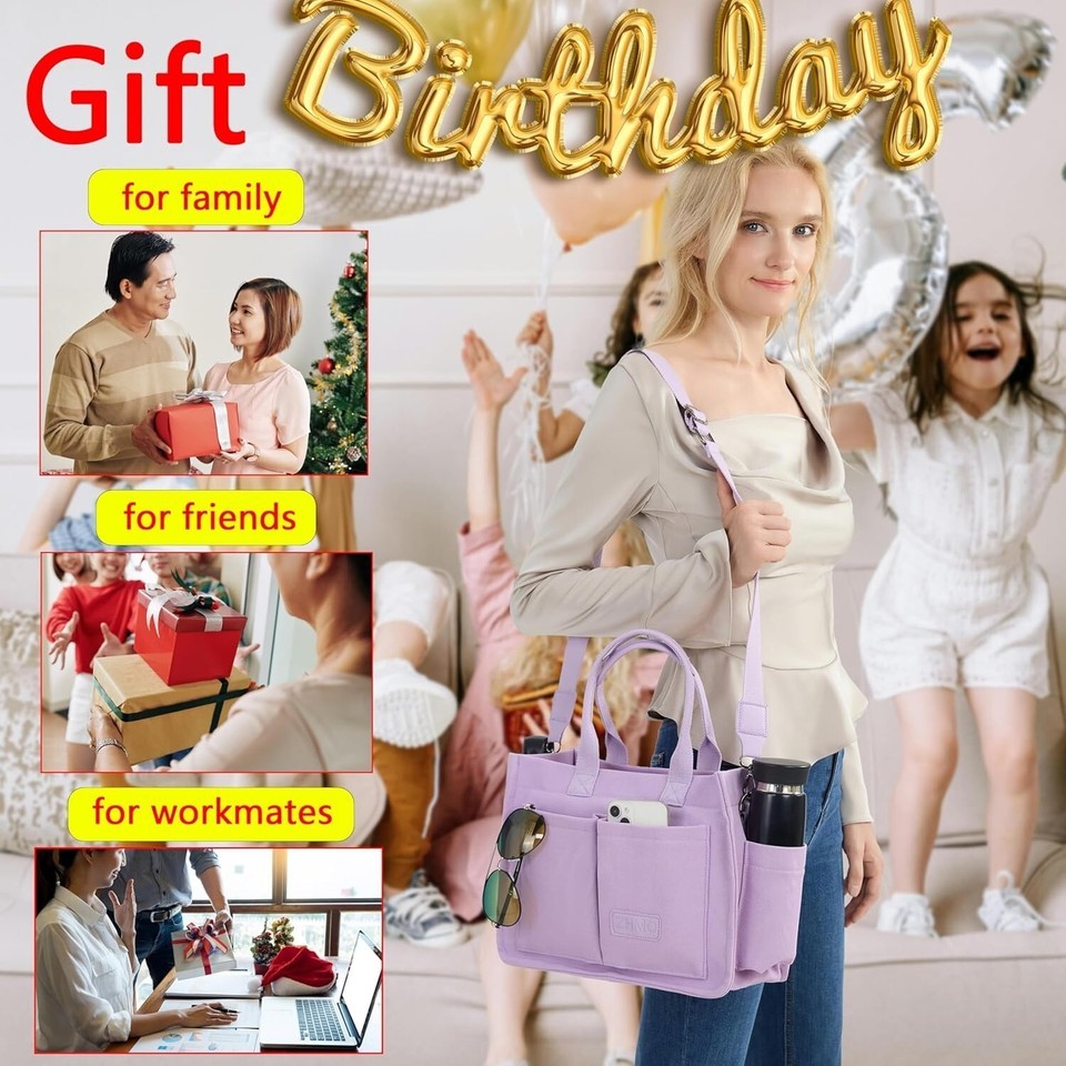 Waterproof Canvas Tote Bag with Adjustable Straps - Stylish for Everyday Use Item image 7