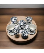Japanese Teacups with Lids and Saucers home decor 5 Cup Lot Vintage Retro - $417.96 MXN
