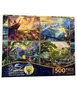 Disney Puzzle Thomas Kinkade The Dreams Collection Ceaco 4 In 1 500 Piec... - $21.55 CAD