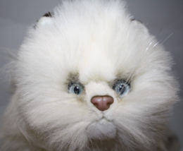 Russ Yomiko Himalayan Furry White Plush 20&quot; Realistic Persian Cat 7901 K... - $59.95