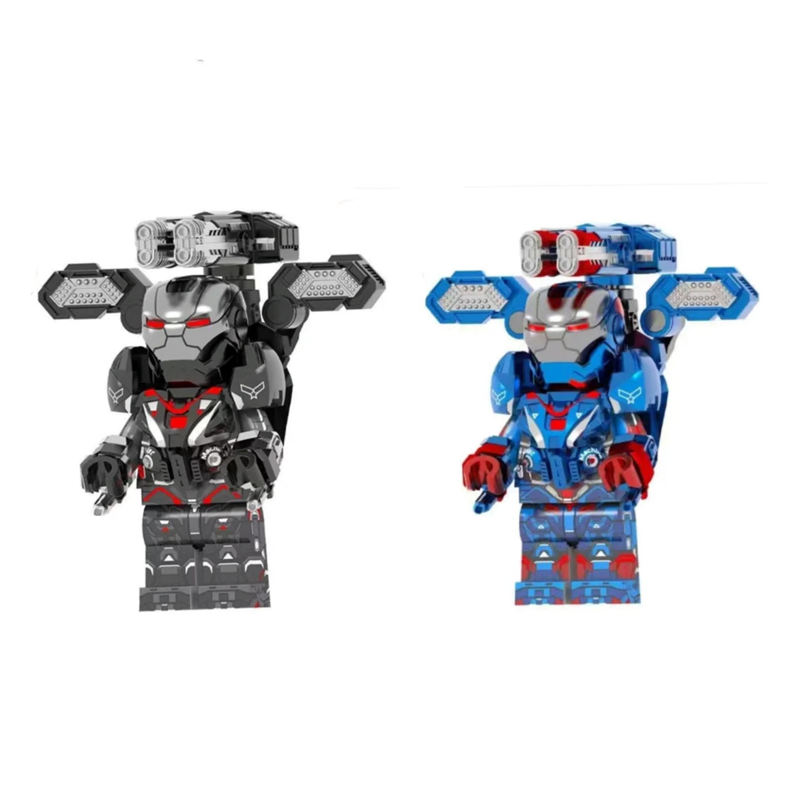 Iron Man War Machine Marvel Superheroes 2Pcs Lego Compatible Minifigure Bricks